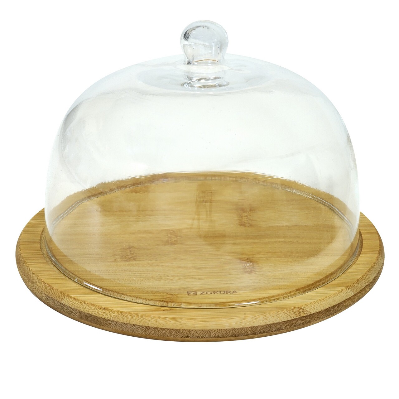 Platou servire branzeturi, 24 cm, cu capac din sticla - Zokura - imagine 5